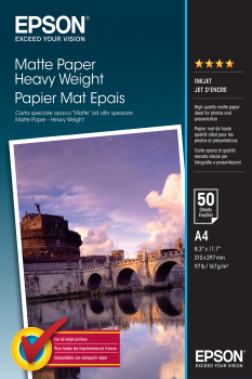 A4 Heavyweight Matte Paper 50 Sheets