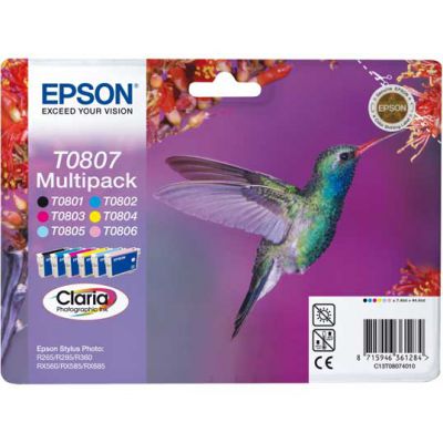 T0807 Multi Pack C M Y LC LM BK (Hummingbird)