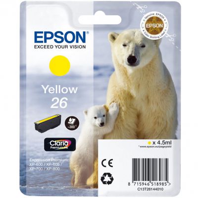 T2614 Yellow Ink Cartridge (Polar Bear)