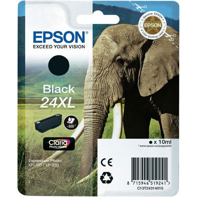 T2431 Black XL Ink Cartridge (Elephant)