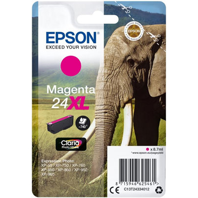 T2433 Magenta XL Ink Cartridge (Elephant)