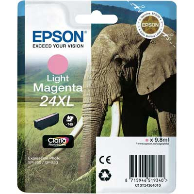 T2436 Light Magenta XL Ink Cartridge (Elephant)
