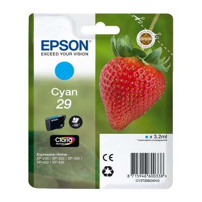 T2982 Cyan Ink Cartridge (Strawberry)
