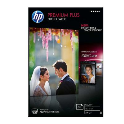 Premium Plus Glossy Snapshot Photo Paper 10 x 15cm (50 Sheets)