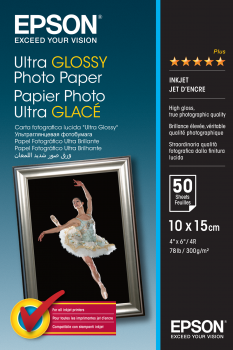 10cm x 15cm Ultra Glossy Photo Paper 300gsm (50)
