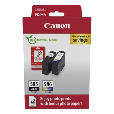 PG585 CL586 Black and Colour Photo Value Pack